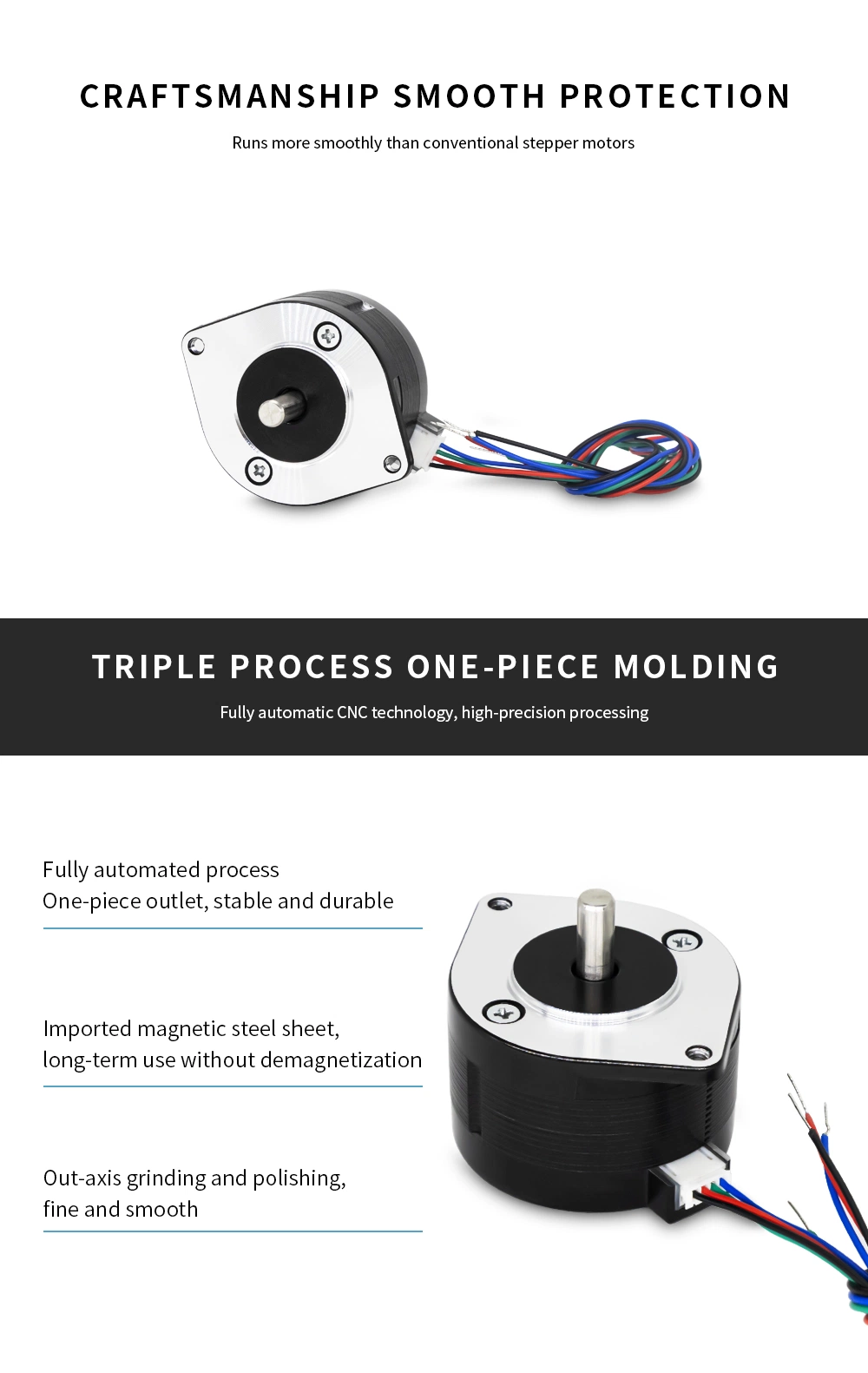 Mini 0.9 Degree Round Rotary Hybrid Stepper Motor with Pulley for Transmission Devices