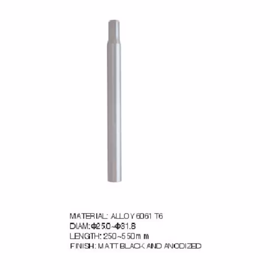 Reggisella per bicicletta in lega 6061 T6 con 25,4 mm